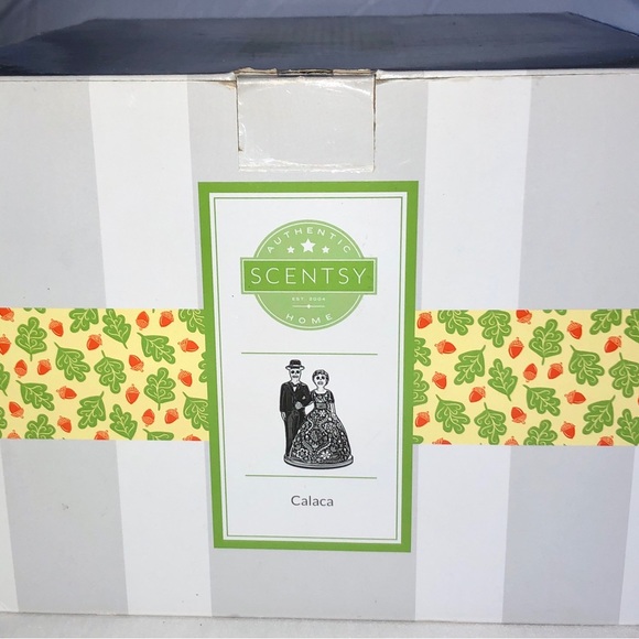 Scentsy Wax Warmer Calaca Mexican Day of the Dead Skull Original Box Spatula - Picture 7 of 7